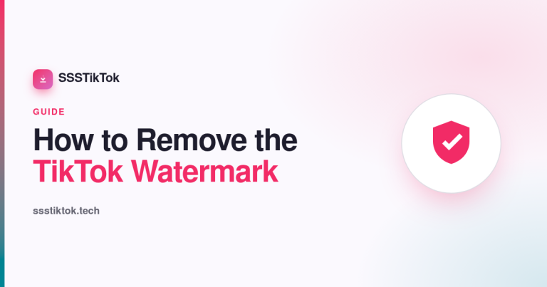 How to remove the TikTok watermark with SSSTikTok