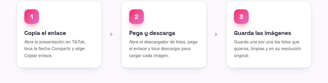 Cómo descargar fotos de TikTok (cada imagen)