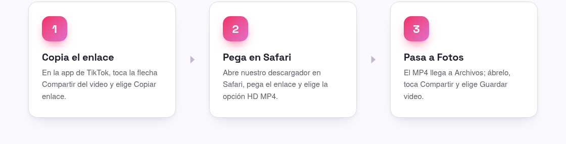 Cómo guardar videos de TikTok en iPhone (sin marca)